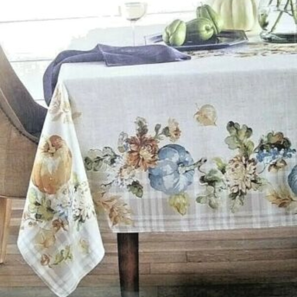 JCPenney Harvest Pumpkin Thanksgiving Tablecloth